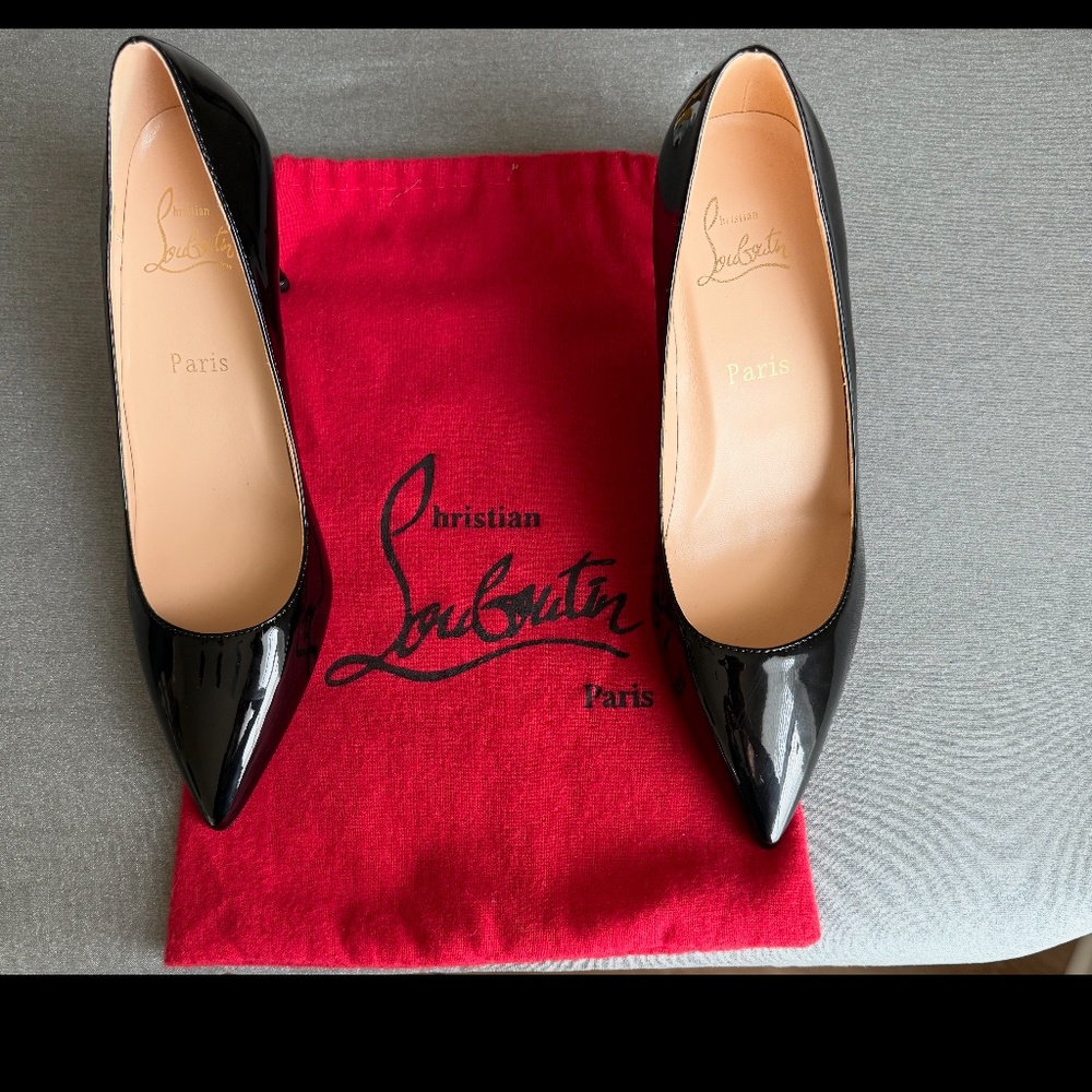 Christian Louboutin Black Dress Shoes Size 40 (8) Excellent condition!